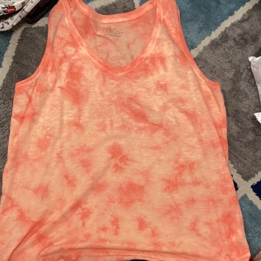 Women's Tie-Dye Tank Top - Orange